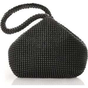 Beaded Clutch Evening Bags Vintage Elegant Triangle Purse for Women
